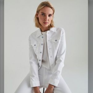 White denim jacket, large
